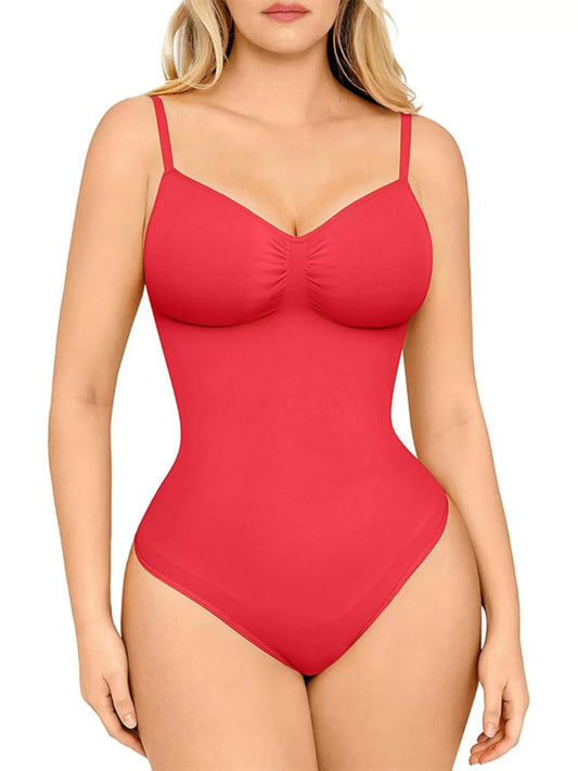Comfort Seamless Thong Spaghetti Strap High Rise Bodysuit 1200