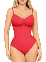 Comfort Seamless Thong Spaghetti Strap High Rise Bodysuit