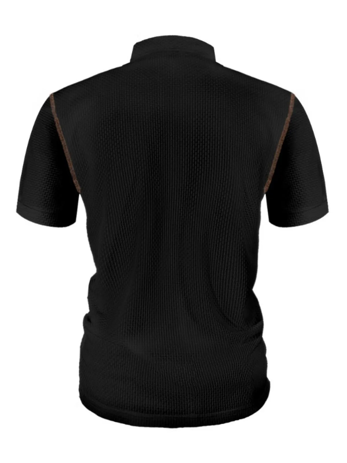 Solid Stand Collar Pique Regular Polo