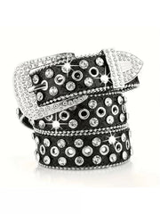Solid Studded Pu Leather Steampunk Style Belt