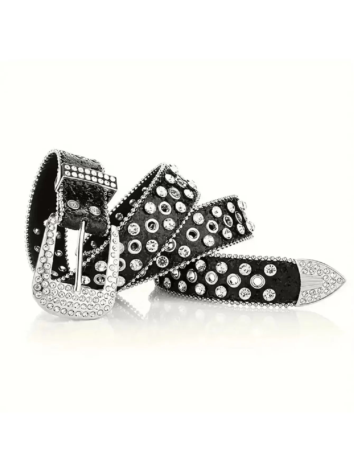 Solid Studded Pu Leather Steampunk Style Belt