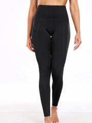 Tummy Control Non See-through Stretchy High Waisted  Yoga Leggings with Pockets Non See-through Stretchy Yoga Pants