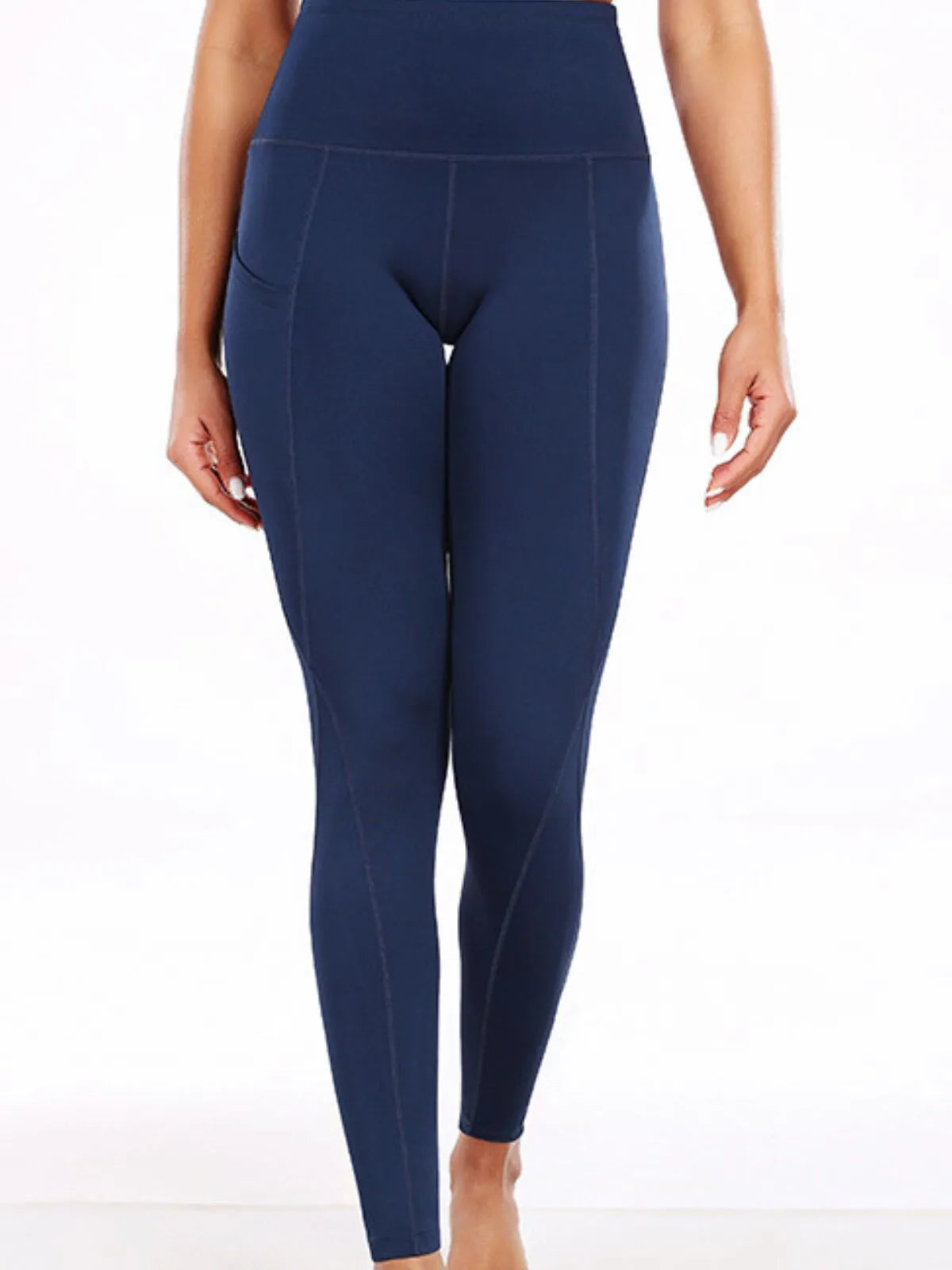 Tummy Control Non See-through Stretchy High Waisted  Yoga Leggings with Pockets Non See-through Stretchy Yoga Pants