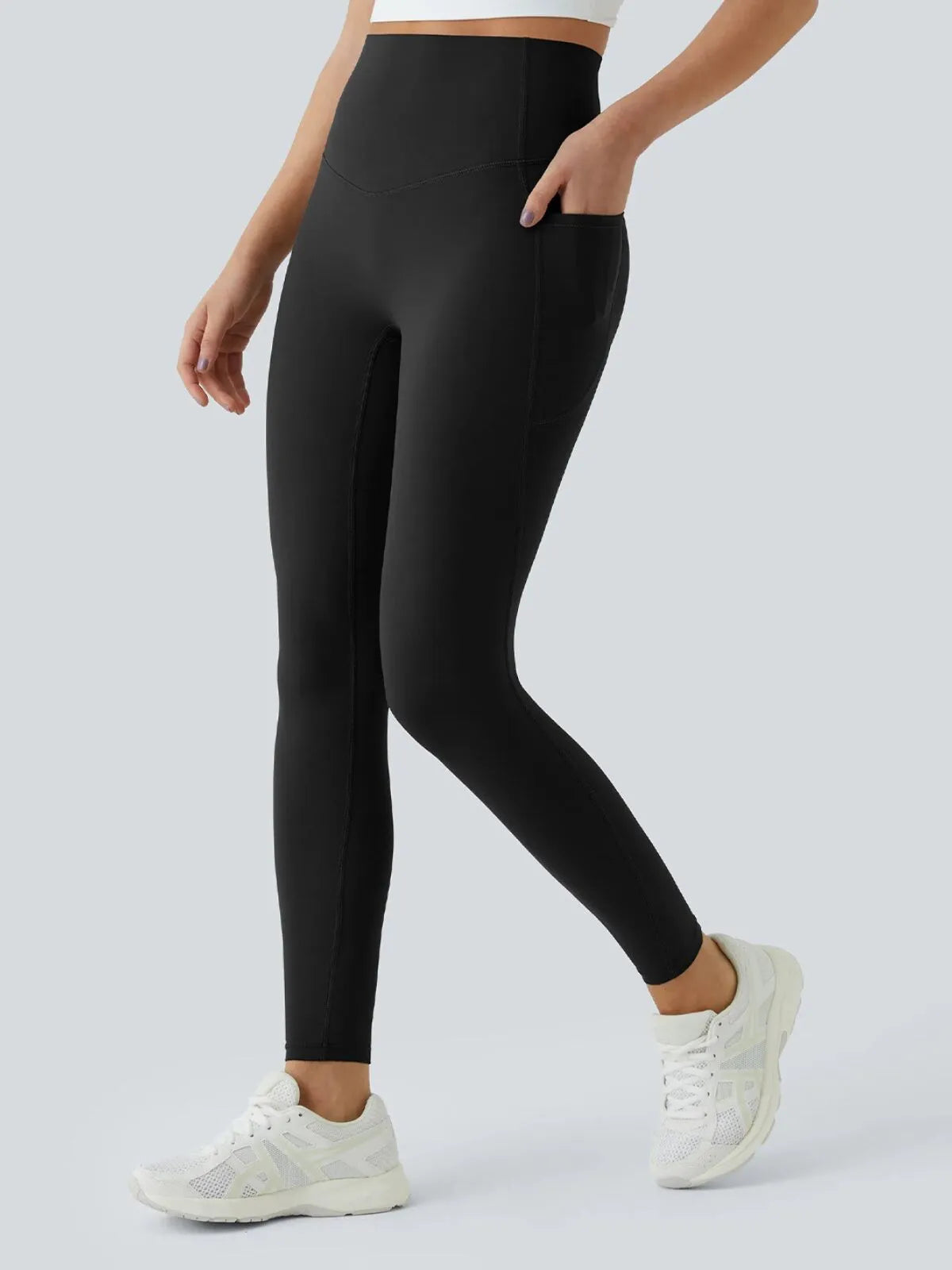 Ultra Sculpt So Cinched No Front Crotch Seam  High Waisted Scrunch Butt Lifting Tummy Control Side Pocket Training Leggings