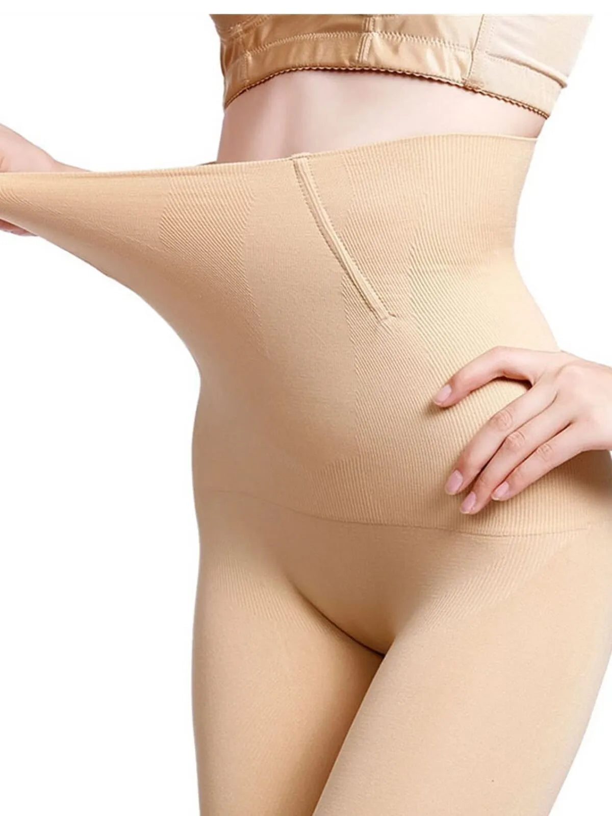 Solid Tummy Control Shapewear Super High-Waisted Shorts