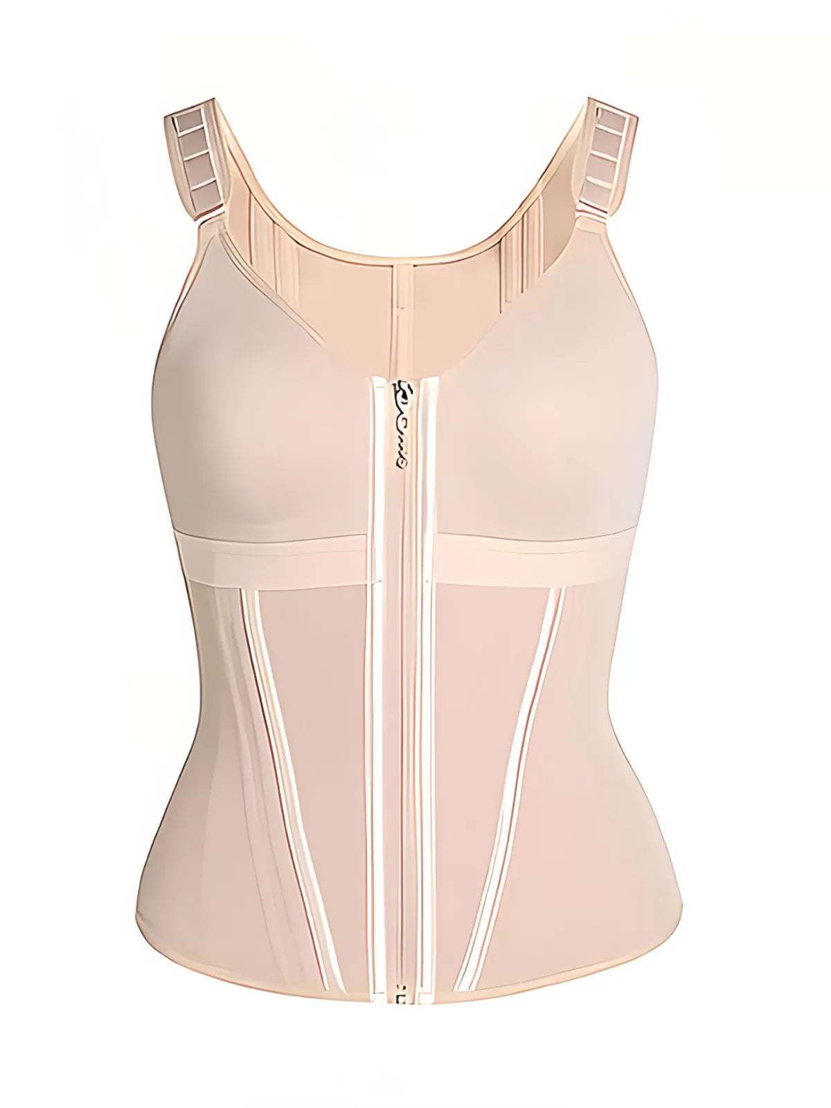Solid Suspender Mesh Corset Adjustable Shoulder Strap Shapewear Tank