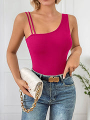 Solid Tape One Shoulder Cami