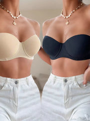 2-Pack Solid Tie Back Bras & Bralettes