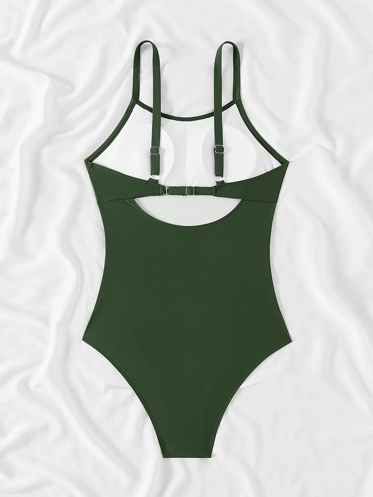 Solid Wrinkle Fabric One-piece