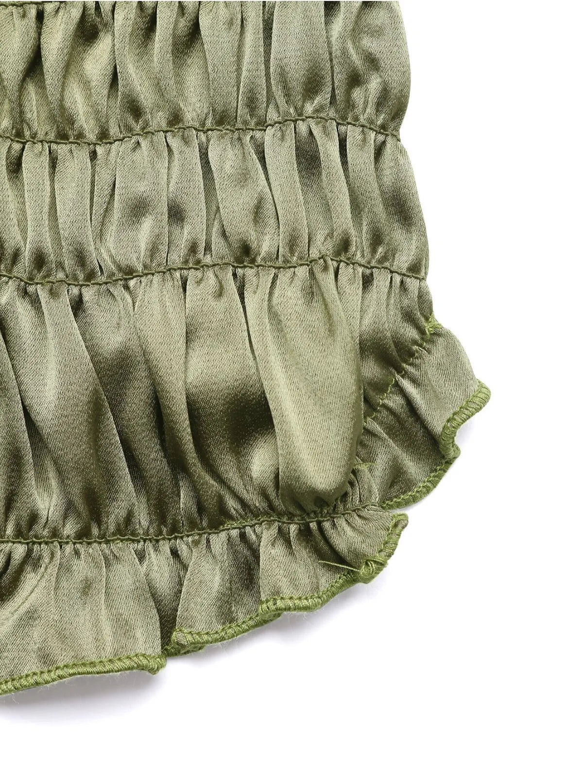Solid Wrinkle Spaghetti Strap Cami