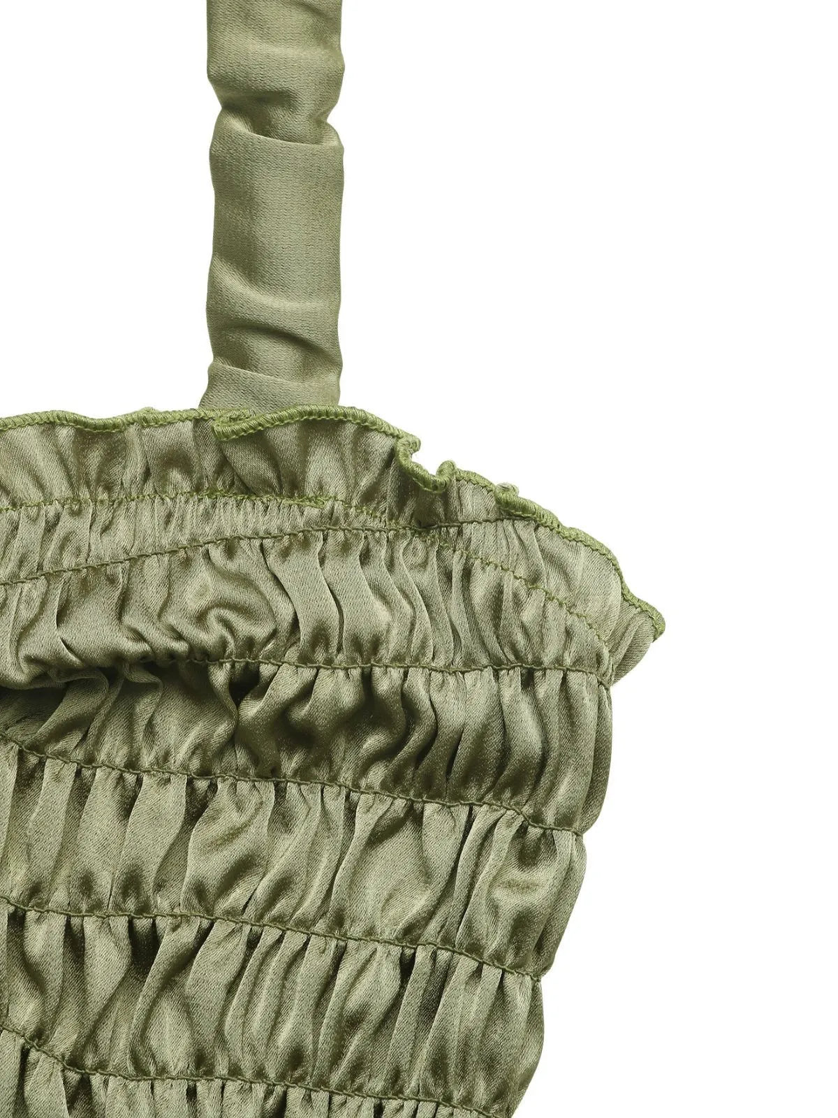 Solid Wrinkle Spaghetti Strap Cami