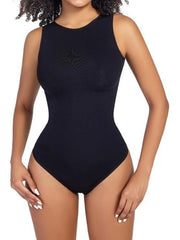 Sporty Style Solid Round Neck High Rise Bodysuits