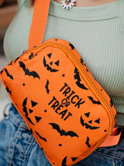 1pc Trendy Halloween Pumpkin Lightweight & Portable Fall Fashion Crossbody Bag