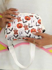 1pc Trendy Halloween Pumpkin Lightweight & Portable Fall Fashion Crossbody Bag