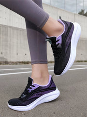 Summer Outdoor Lightweight Breathable Mesh Low-cut Lace-Up Non-Slip Running Sneakers