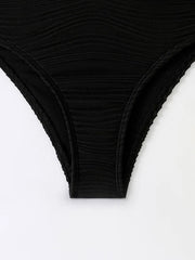 Summer Solid Lace-up One-piece