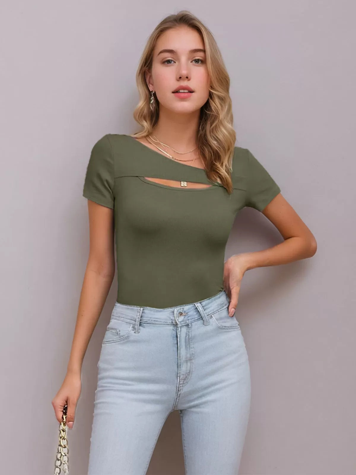 Surplice Short Sleeve T-shirt