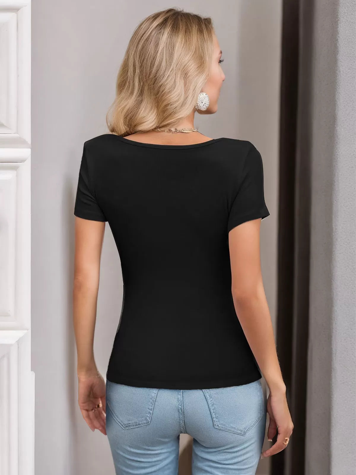 Surplice Short Sleeve T-shirt