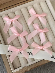  Sweet Style 20pcs/Pack Solid Bow Satin Hair Pin
