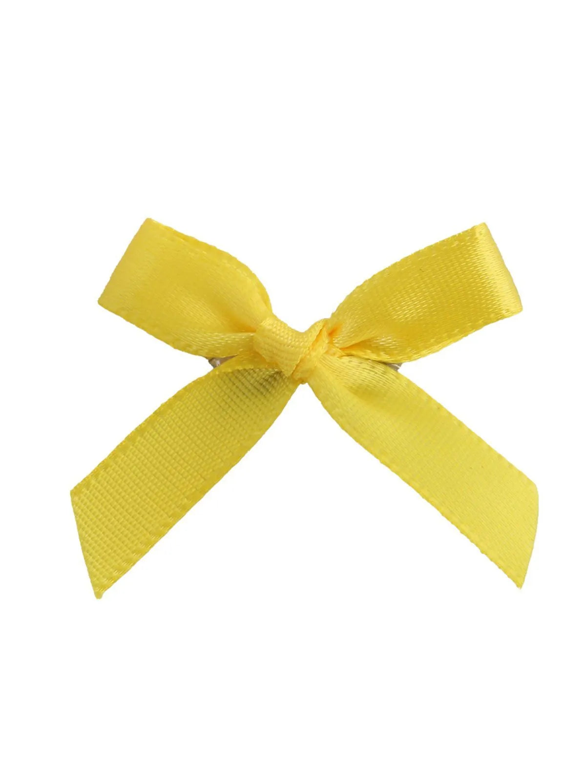  Sweet Style 20pcs/Pack Solid Bow Satin Hair Pin