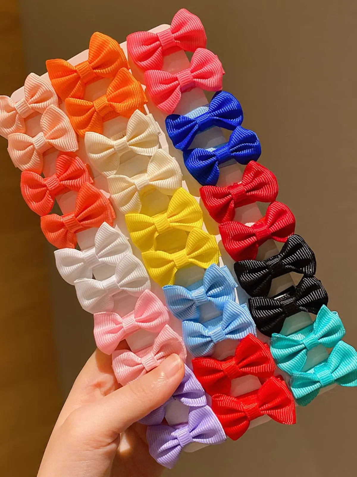Sweet Style 30pcs/Pack Bow Woven Fabric Hair Pin