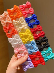 Sweet Style 30pcs/Pack Bow Woven Fabric Hair Pin