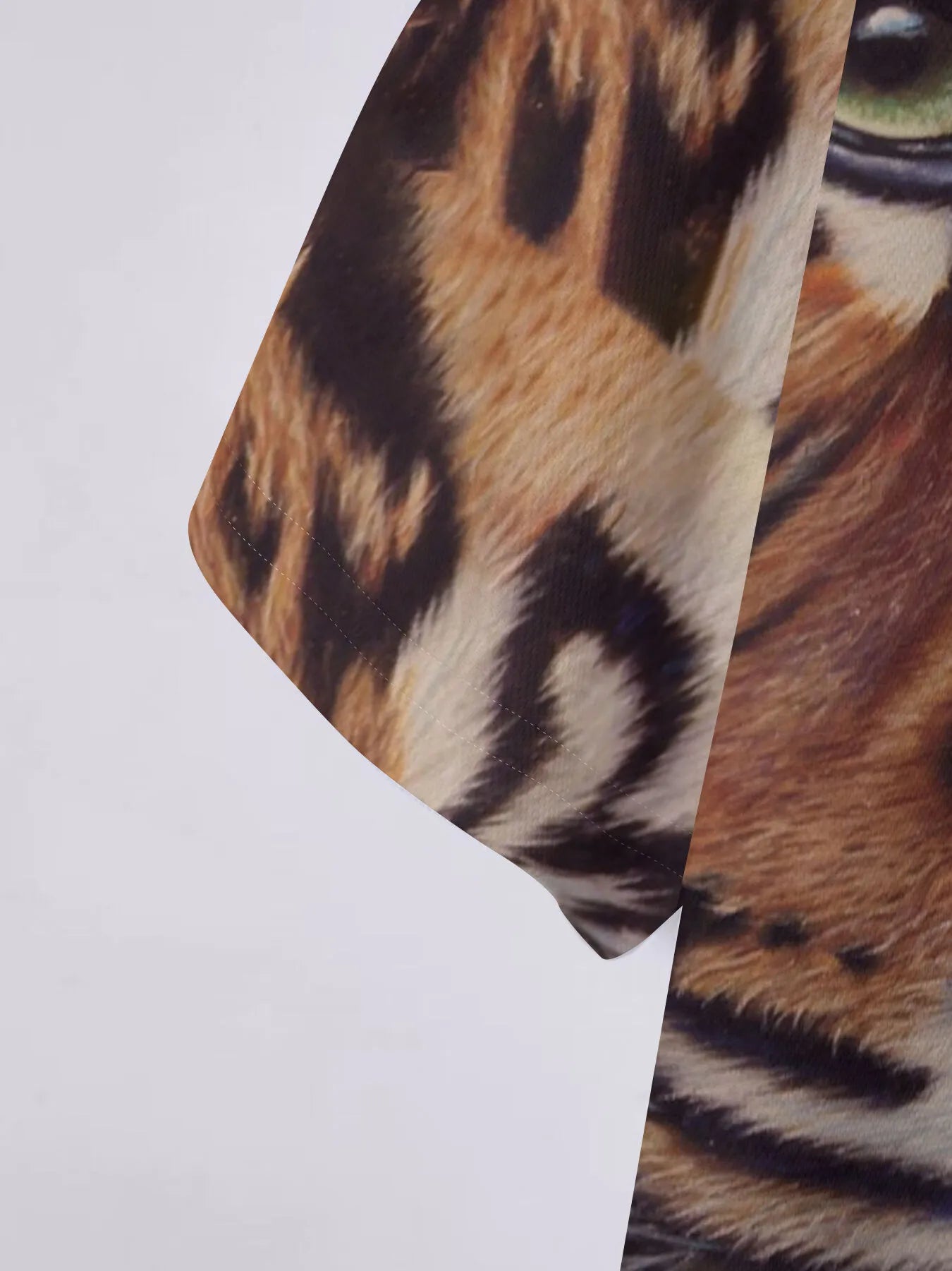 Tiger All Over Print Lapel Polo