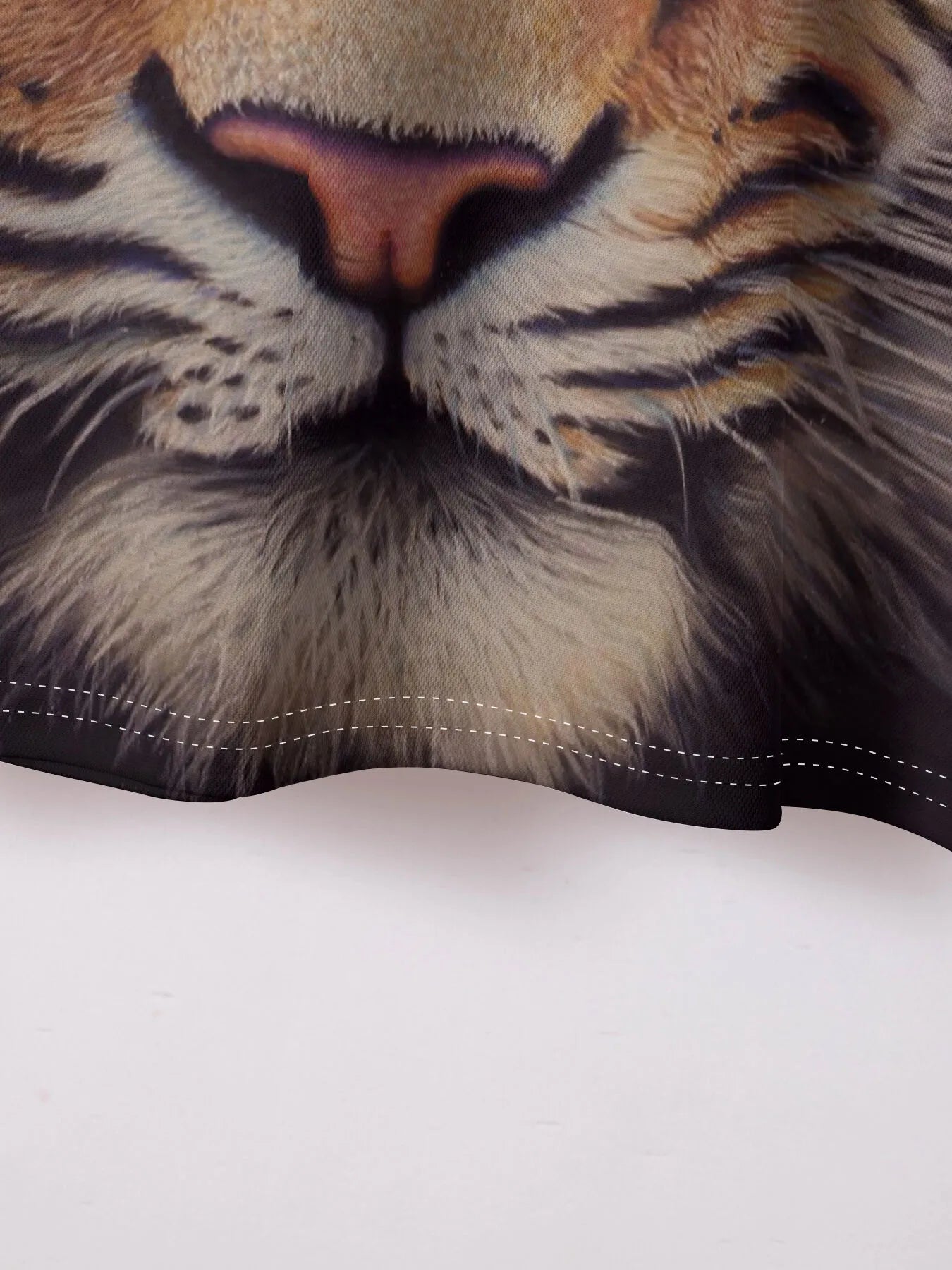Tiger All Over Print Lapel Polo