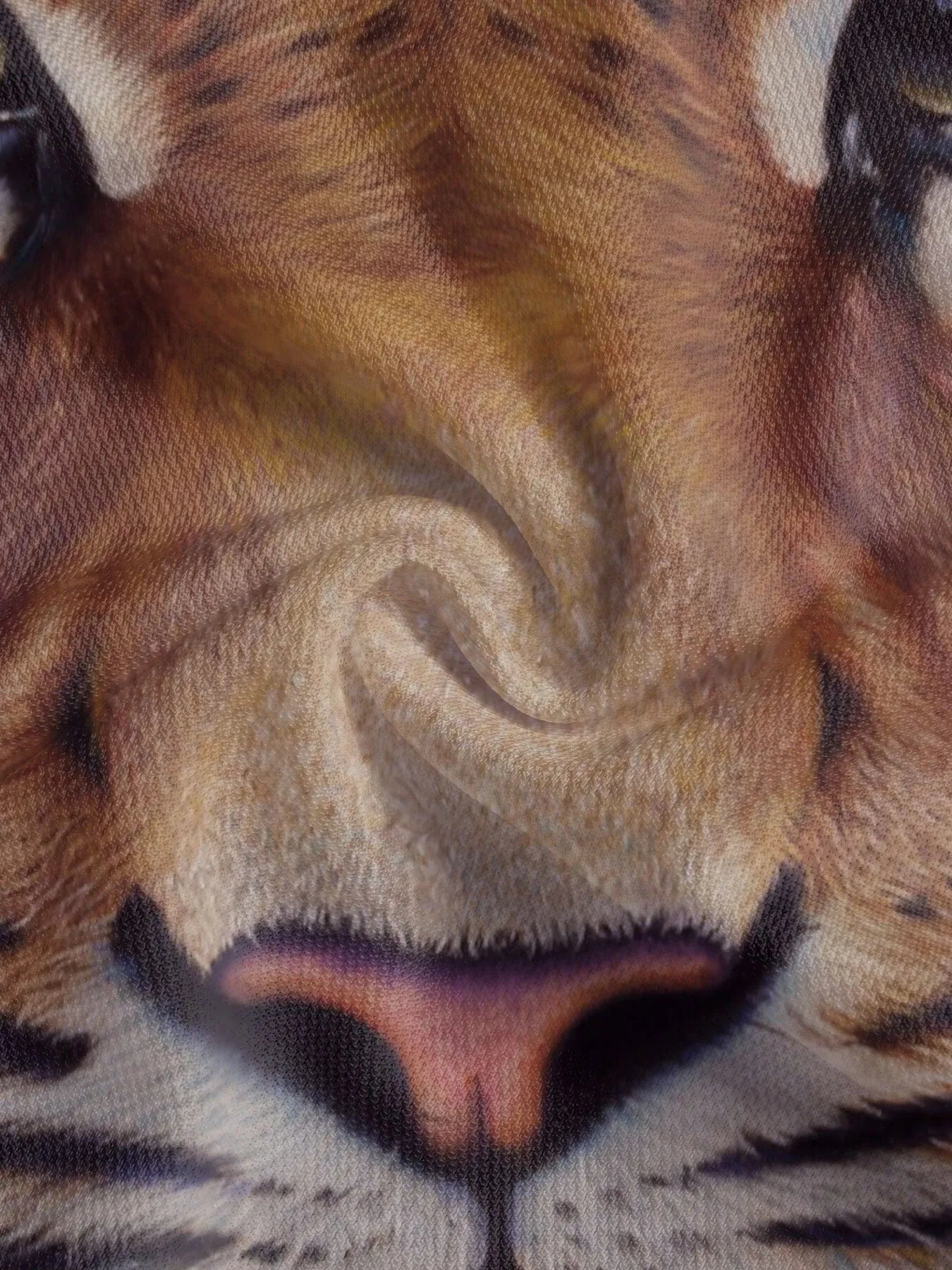 Tiger All Over Print Lapel Polo