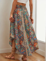 Vacation Beach Outfits Paisley Medium Rise Maxi Skirt