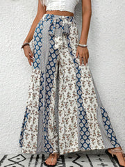 Vacation Vibes Flowy Geometric High Rise Palazzo Pants