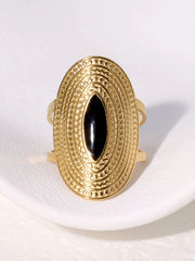 Vintage Style 1pc Beading Stainless Steel Ring