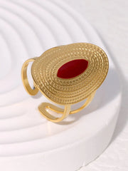 Vintage Style 1pc Beading Stainless Steel Ring