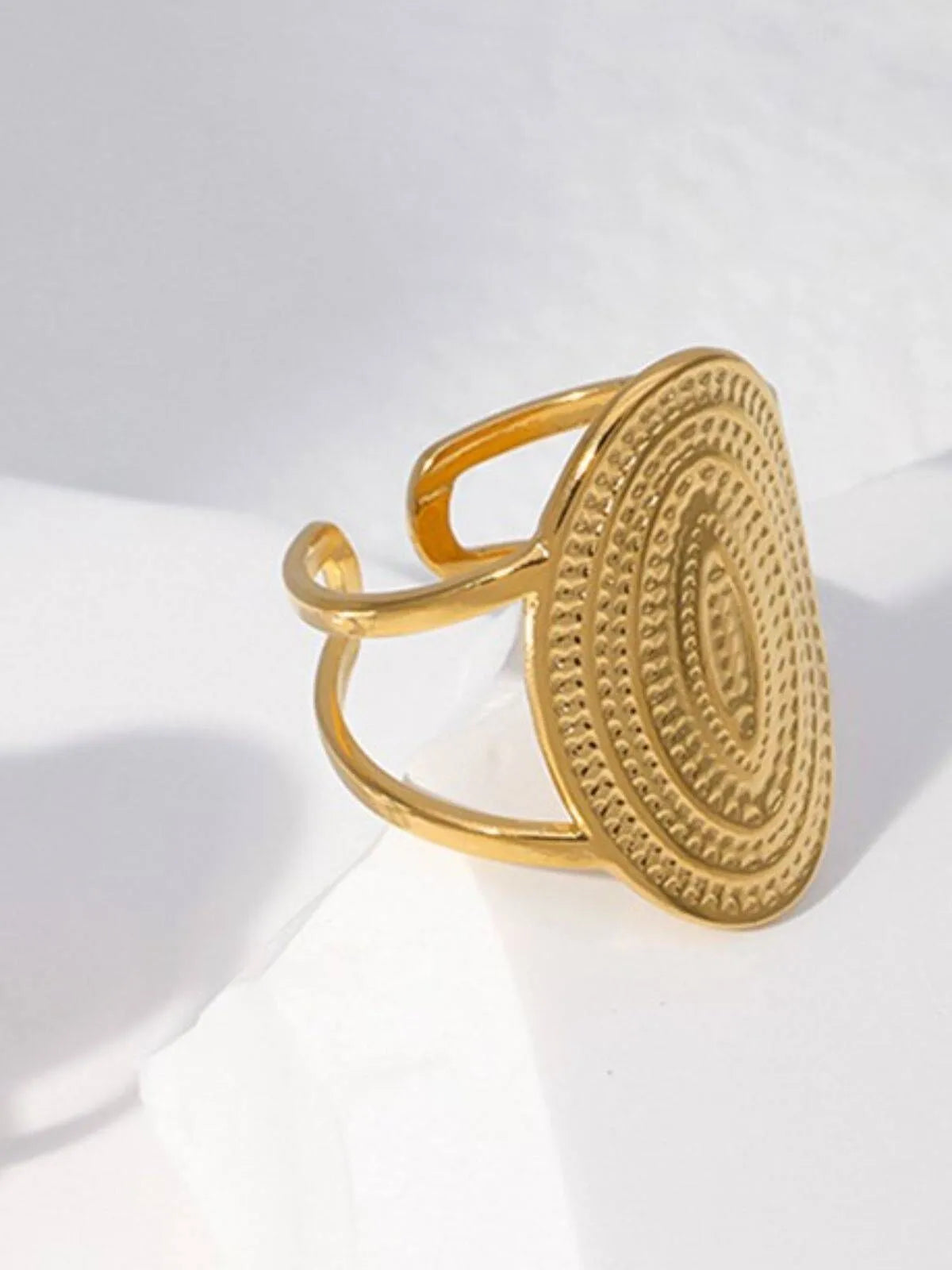 Western Style 1pc Stainless Steel Ring