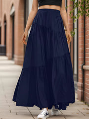 Wrinkle Medium Rise Skirt
