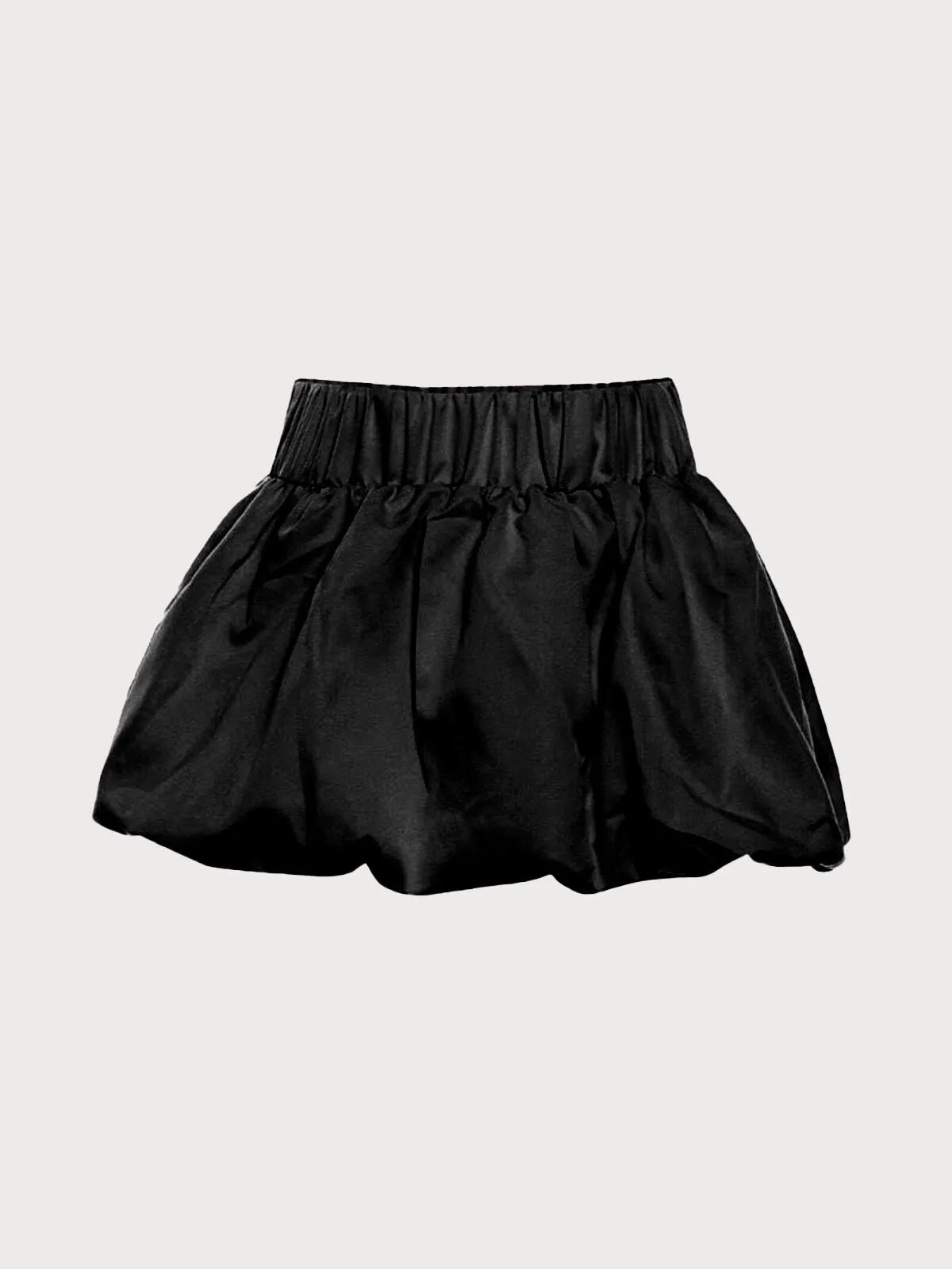 Y2k Bubble Mini Ruffle Hem Pleated High Waist Puffy Balloon Skirt
