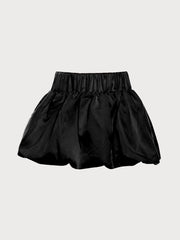 Y2k Bubble Mini Ruffle Hem Pleated High Waist Puffy Balloon Skirt