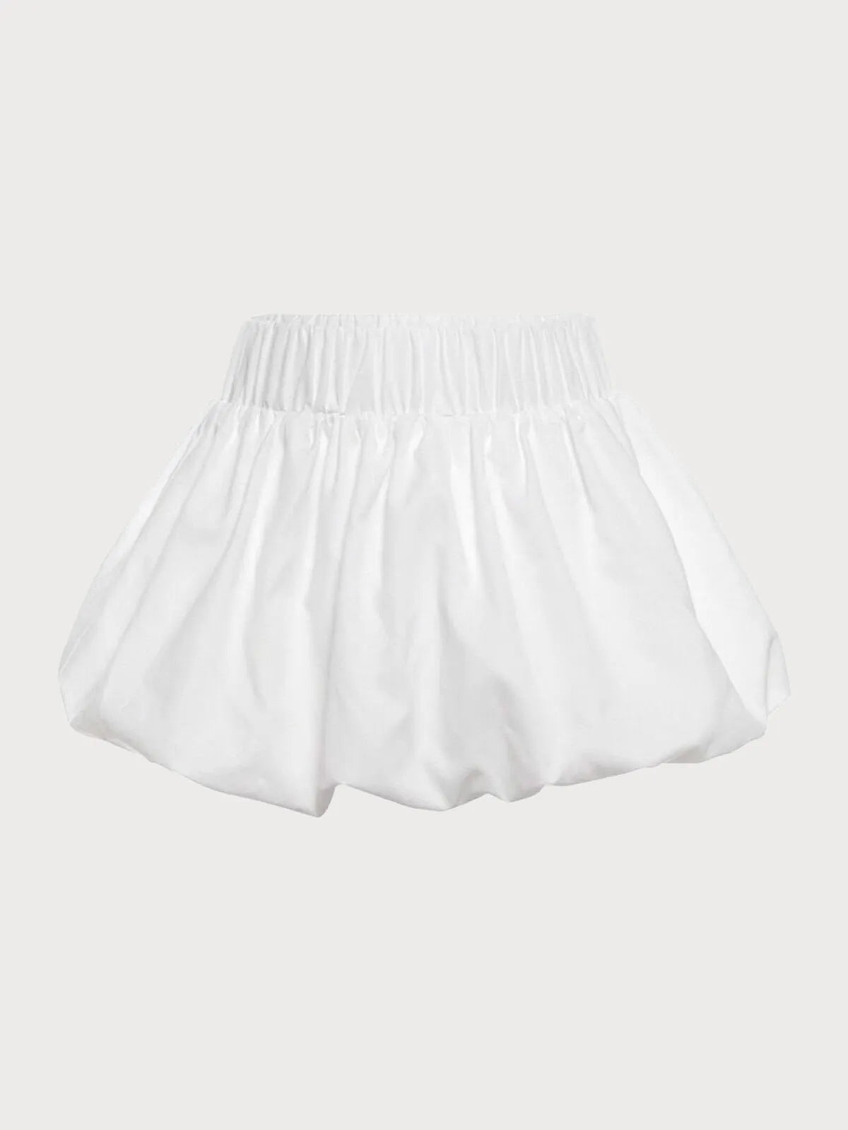 Y2k Bubble Mini Ruffle Hem Pleated High Waist Puffy Balloon Skirt