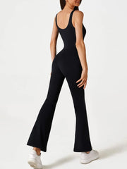 Solid Zipper Round Neck High Rise Bodysuits